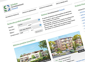 Design site web investissement immobilier